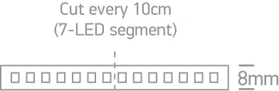 4,8W/m LED juosta, 4000K, 5m ritė, 7820/C