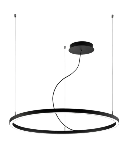 48W pakabinamas šviestuvas VERDI, Ø90cm, 3000K, juodas, 4224100