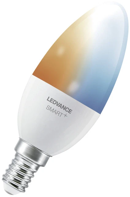 Ledvance 4,9W LED lemputė SMART+ Candle Tunable Baltas 40, E14, 2700…6500K