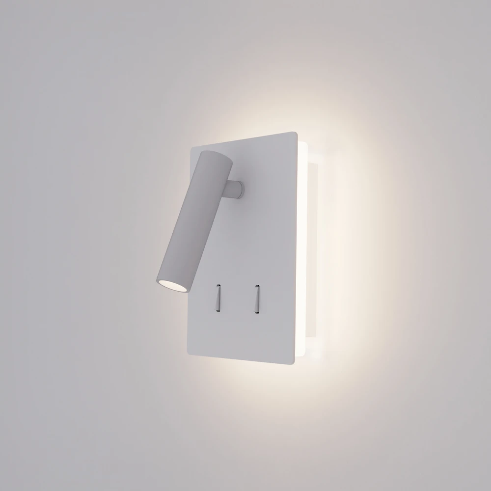 4W + 3W LED sieninis šviestuvas MANAT MINI, baltas, 3000K, A3568100B
