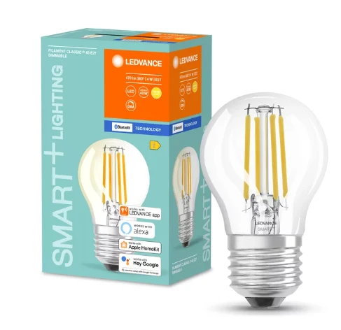 4W LED filamentinė lemputė SMART+, E27, 2700K, dimeriuojama