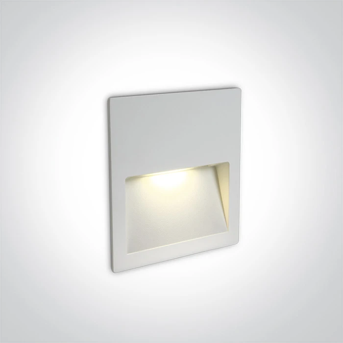 4W LED įleidžiamas sieninis lauko šviestuvas, baltas, 3000K, 68068A/W/W