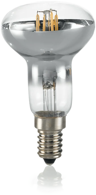 Ideal Lux 4W LED lemputė E14, 3000K, chromo spalvos