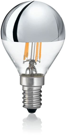 Ideal Lux 4W LED lemputė E14, 3000K, chromo spalvos