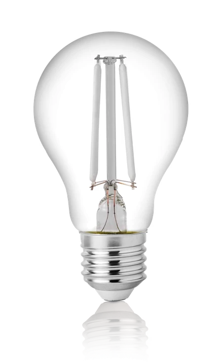 4W LED lemputė, E27, skaidri, 3000K, 335261