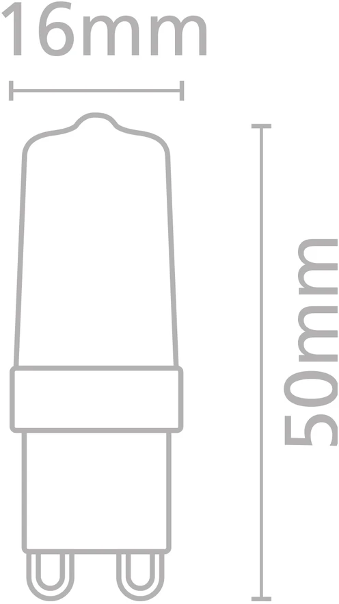 4W LED lemputė, G9, 3000K, ACB62105