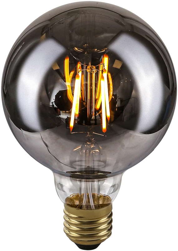 Italux 4W LED lemputė, G95, E27, dūmų sp., 2200K, dimeriuojama