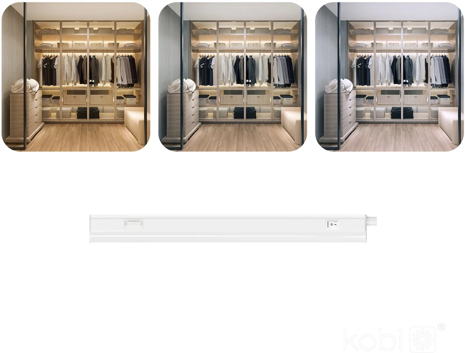 4W LED linijinis šviestuvas WL, baltas, 3000/4000/6500K