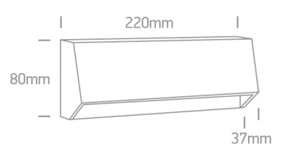 4W LED sieninis šviestuvas, baltas, 2700/3300/4000K, IP65, 67386C/W/V