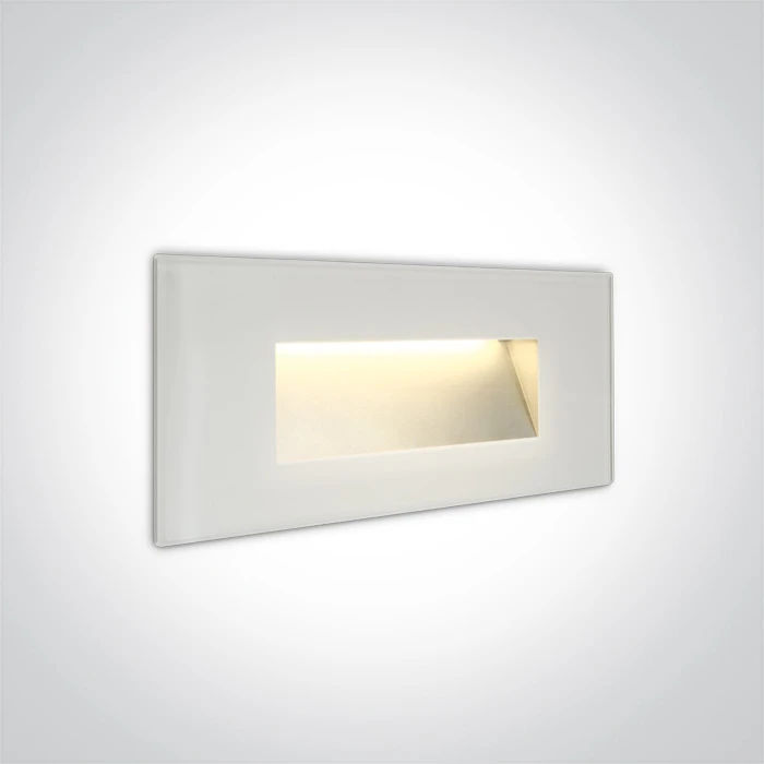 4W LED sieninis šviestuvas, baltas, 3000K, 68076A/W/W