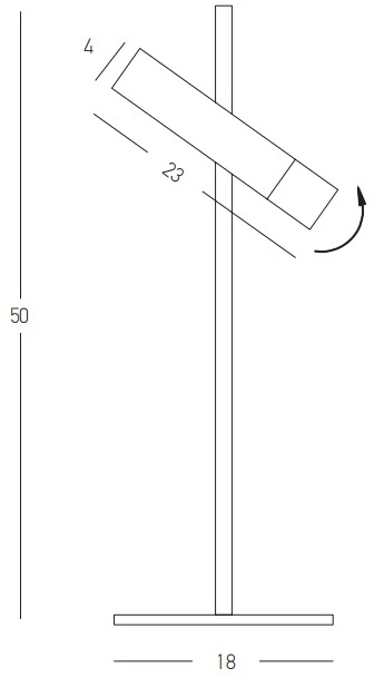 4W LED stalo šviestuvas, aukso/juodos sp., 3000K, 22030
