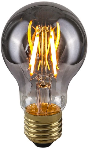 Pakabinamas šviestuvas 4W retro stiliaus LED lemputė ITALUX A60, 2200K, E27, dūmų spalvos
