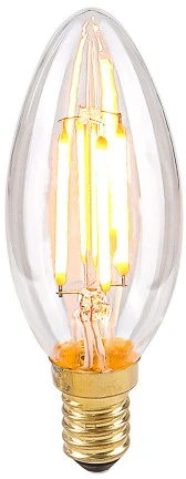 4W retro stiliaus LED lemputė ITALUX B35, 2200K, E14, skaidriu stiklu