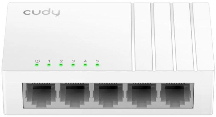 Šakotuvas „Cudy GS105U“ tinklo komutatorius, nevaldomas gigabito eternetas (10/100/1000), Baltas