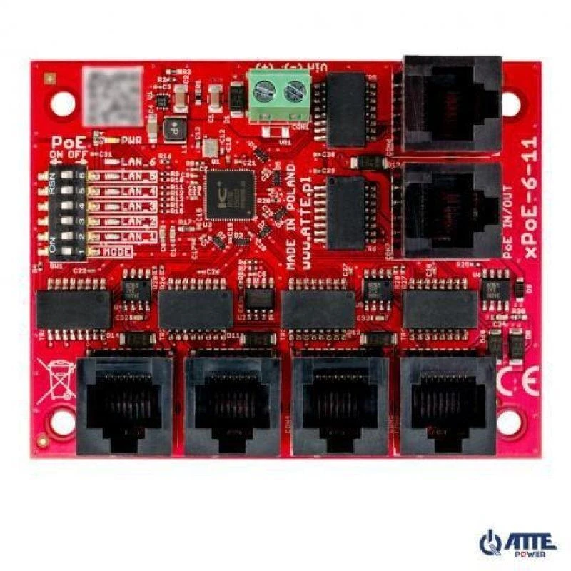 Šakotuvas SWITCH POE XPOE-6-11-OF 5 PRIEVADŲ ATTE
