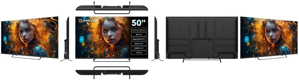 50 colių 4K UHD išmanusis televizorius Manta MATV002LUV50