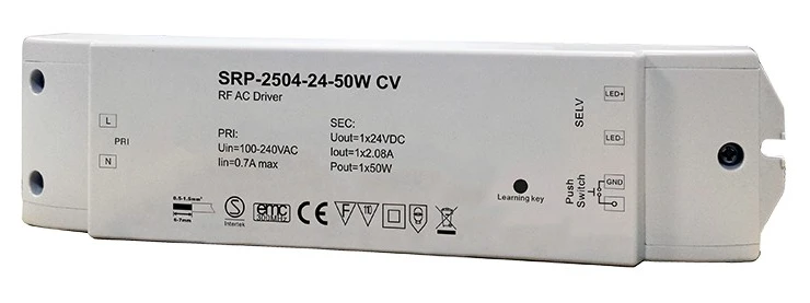 50W 12V valdomas maitinimo šaltinis Easy RF LUXSONN LUX-2504-12-50W-CV