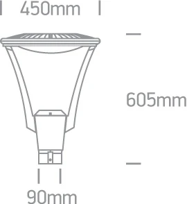 50W LED gatvės šviestuvas, antracito sp., 4000K, IP65, 70105/AN/C