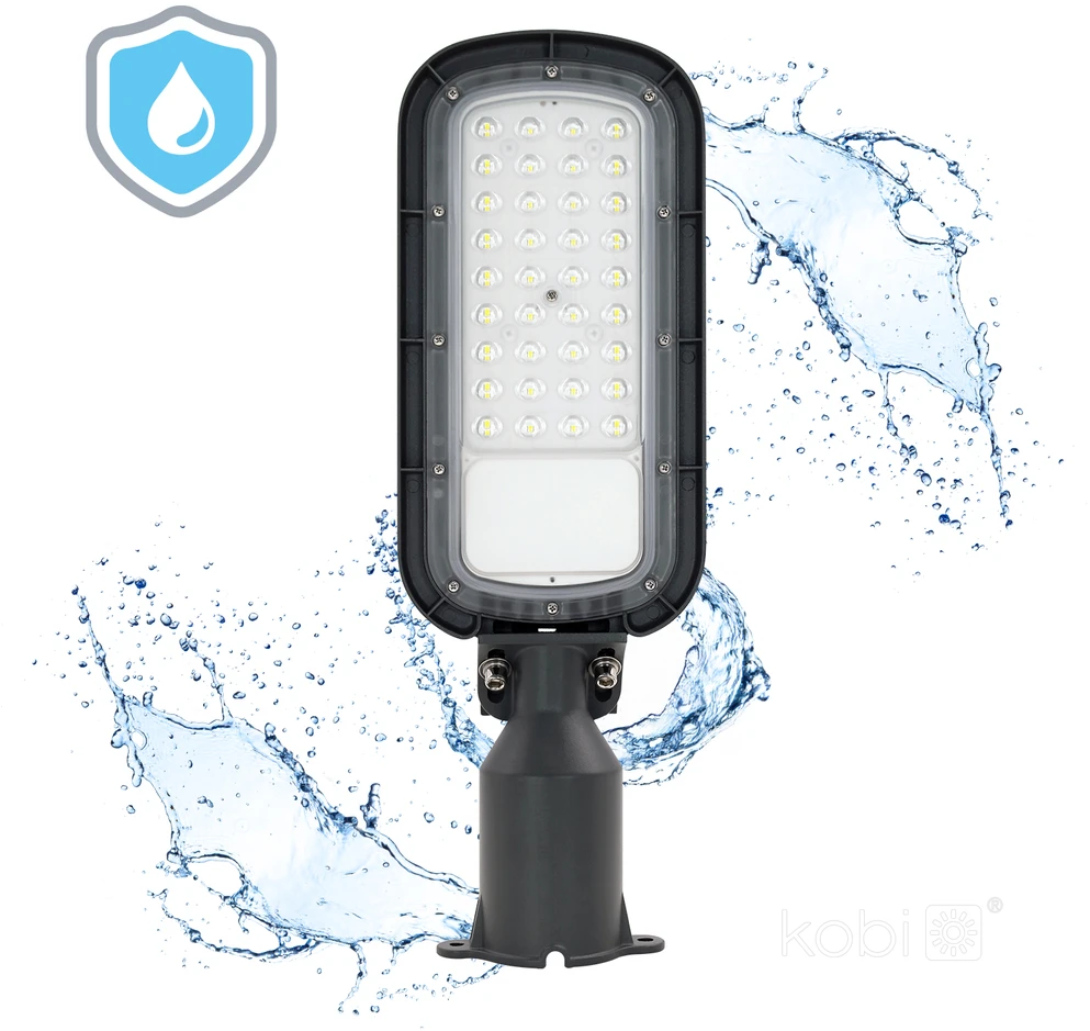50W LED gatvės šviestuvas BRELUXO, pilkas, 4000K, IP65