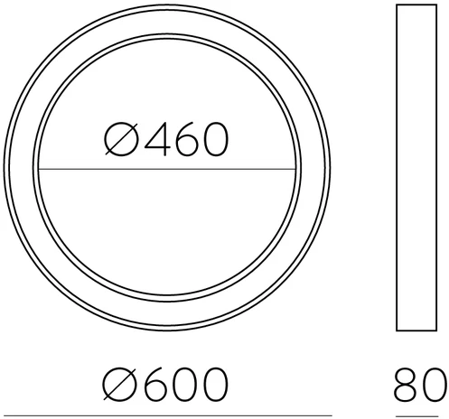 50W LED lubinis šviestuvas ALISO, juodas, 2700/3000/4000K, dimeriuojamas, P3742174NDT