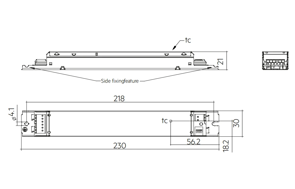 50W LED maitinimo šaltinis TRIDONIC LC SNC4, 150-500mA, DALI