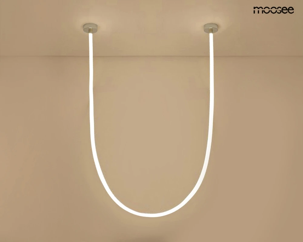 50W LED pakabinamas šviestuvas LASSO 500 SMART, sidabro sp., 3000/4000K