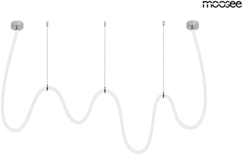 50W LED pakabinamas šviestuvas LASSO 500 SMART, sidabro sp., 3000/4000K