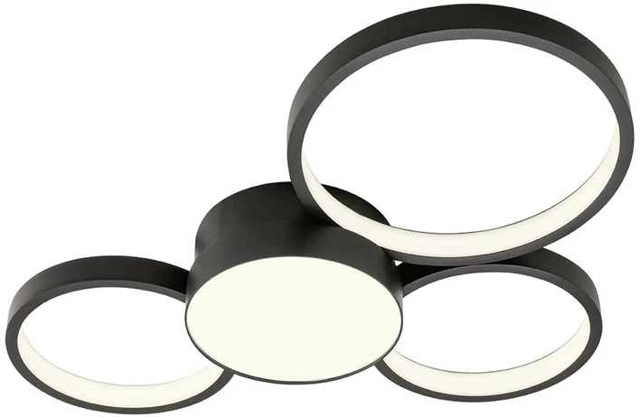 Lubinis šviestuvas 50W LED paviršinis šviestuvas CRONOS, juodas, 3000K, dimeriuojamas, 01-2538