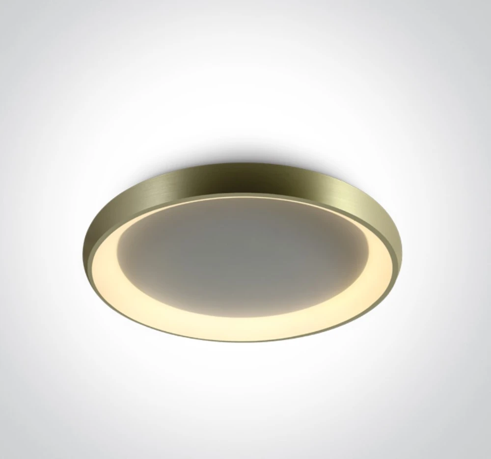 Lubinis šviestuvas 50W LED paviršinis šviestuvas, matinės žalvario sp., 3000K, IP20, 62144N/BBS/W