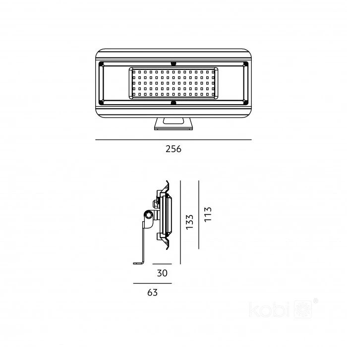50W LED pramoninis šviestuvas MULTILUXO, juodas, 4000K, IP65