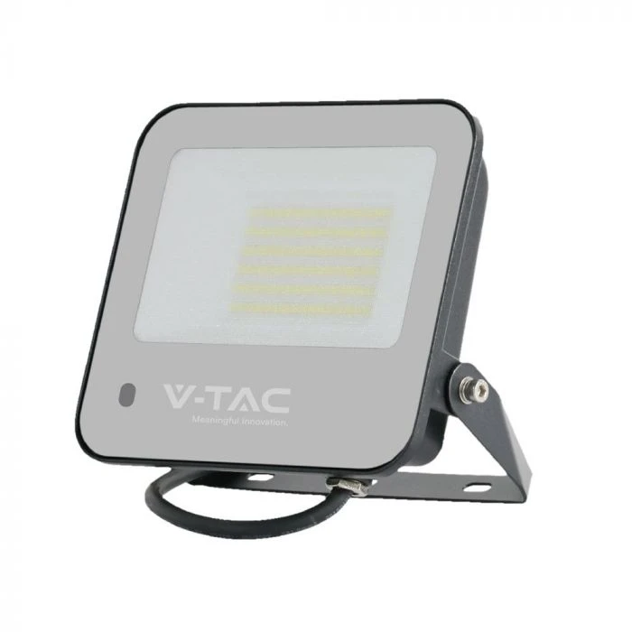 V-tac 50W LED prožektorius, juodu korpusu, 6500K/RGB, dimeriuojamas, su nuotolinio valdymo pulteliu