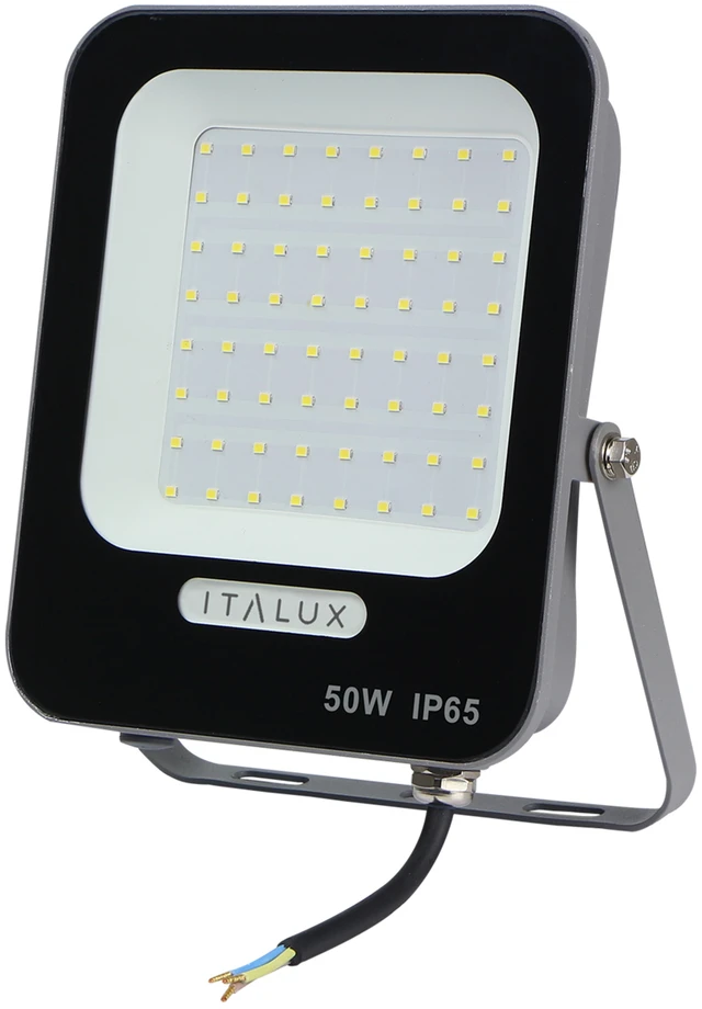 Pakabinamas šviestuvas 50W LED prožektorius KORTA, pilkas, 4000K