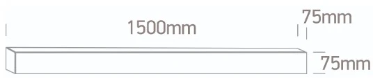 Pakabinamas šviestuvas 50W paviršinis/pakabinamas linijinis šviestuvas, juodas, 3000K, 38161A/B/W