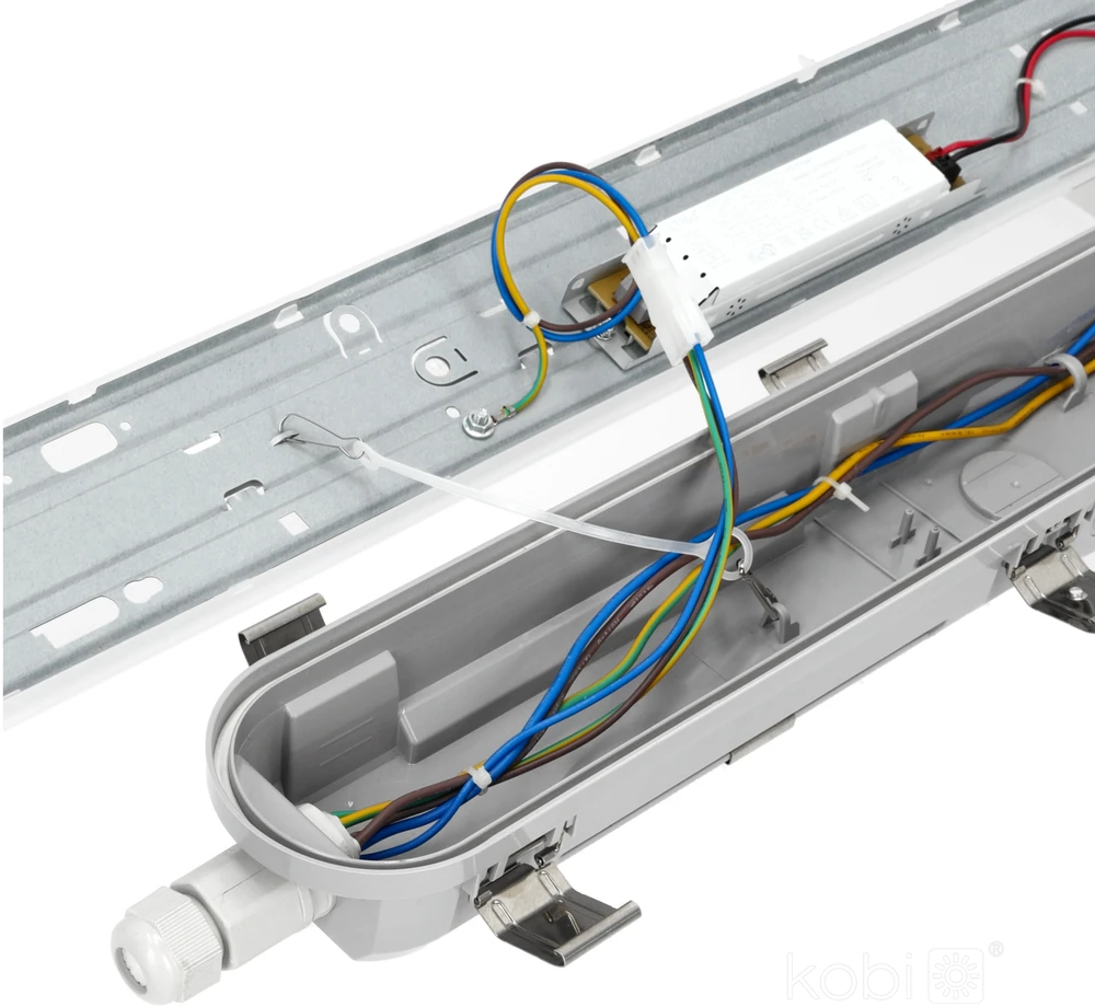 52W LED šviestuvas LED NEXFORCE N2, pilkas, 150cm, 4000K, IP66