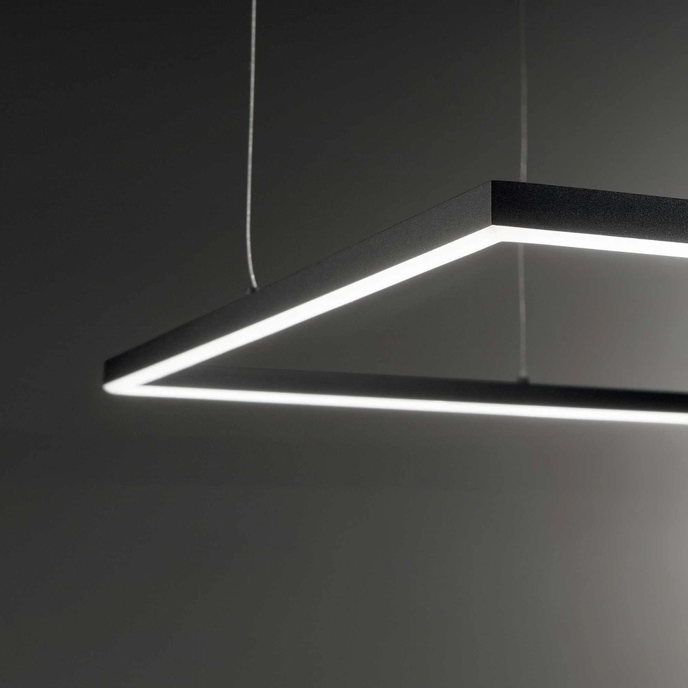 Ideal Lux Pakabinamas šviestuvas Oracle Slim D90 Square Bk 3000K