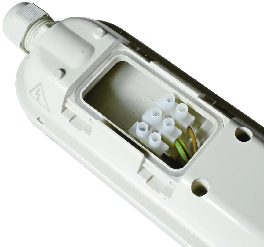 Bemko 55W LED linijinis šviestuvas BALWIR, 1480mm, šviesiai pilkas, 4000K, IP65