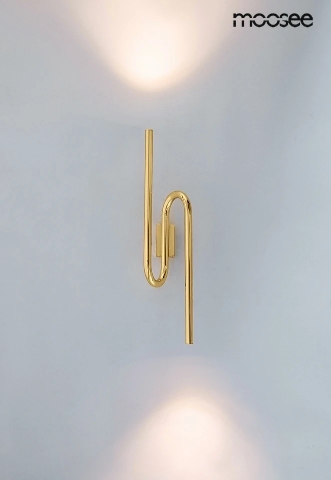 5,5W LED sieninis šviestuvas MACAROON, aukso sp., 3000K
