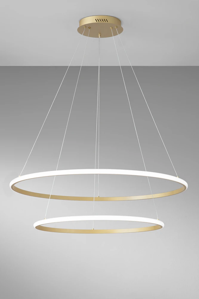 56W LED pakabinamas šviestuvas AXIS, aukso sp., CCT