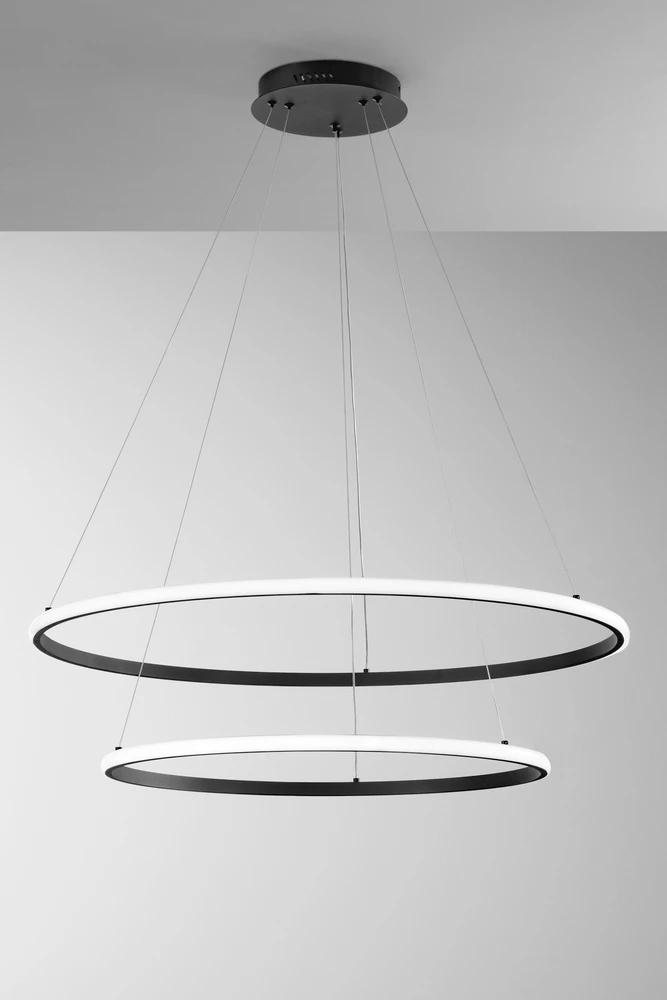 56W LED pakabinamas šviestuvas AXIS, juodas, CCT