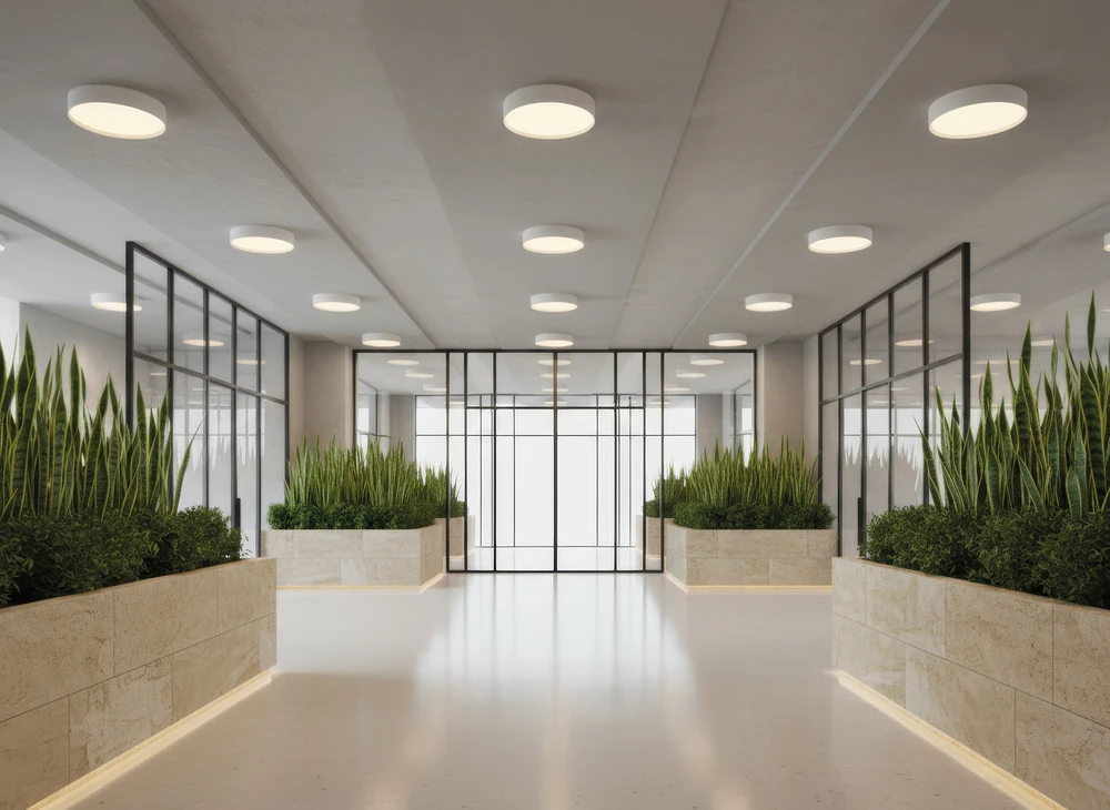 58W LED lubinis šviestuvas PARIS, baltas, 2700/3000/4000K, dimeriuojamas, IP54, P4028270BDP