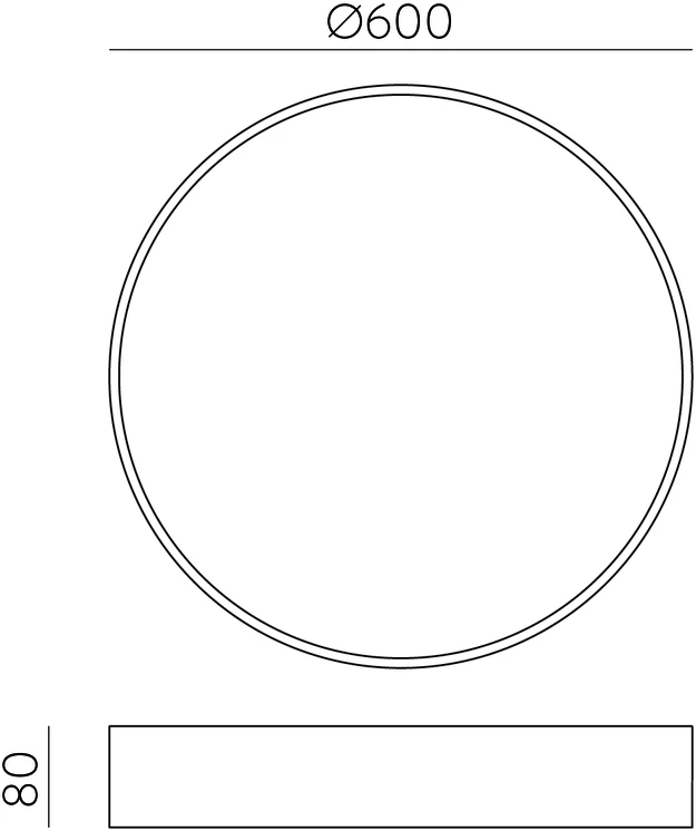 58W LED lubinis šviestuvas PARIS, baltas, 2700/3000/4000K, dimeriuojamas, IP54, P4028270BDP