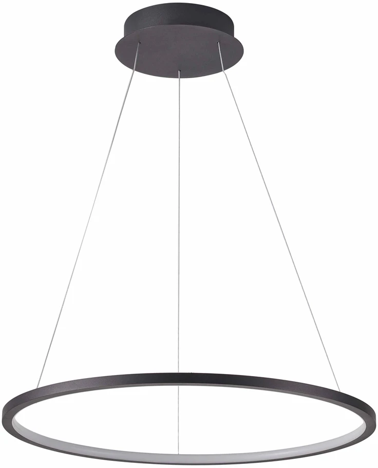 Italux 58W LED pakabinamas šviestuvas VINOLA, juodas, 3000/4000K