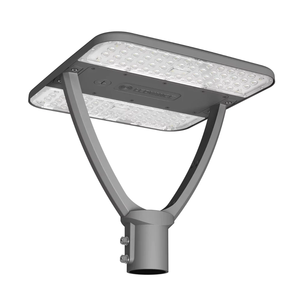 59/49/42/34W LED gatvės šviestuvas URBAN LANTERN, pilkas, 3000/4000K, 145°, IP66
