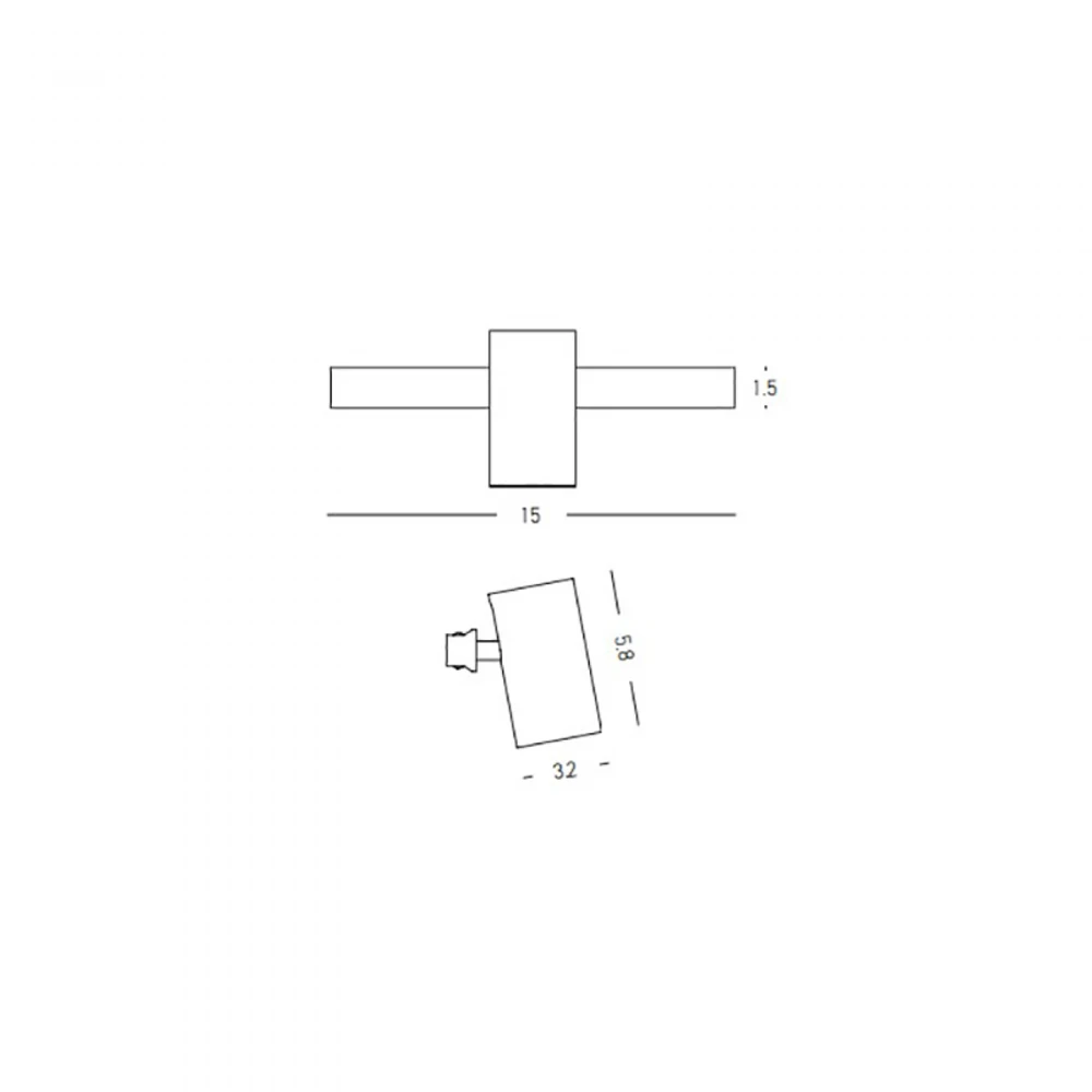 5W LED akcentinis šviestuvas į magnetinę sistemą ZAMBELIS MAGNETIC ULTRA SLIM, juodas, 3000K, DALI, 23114