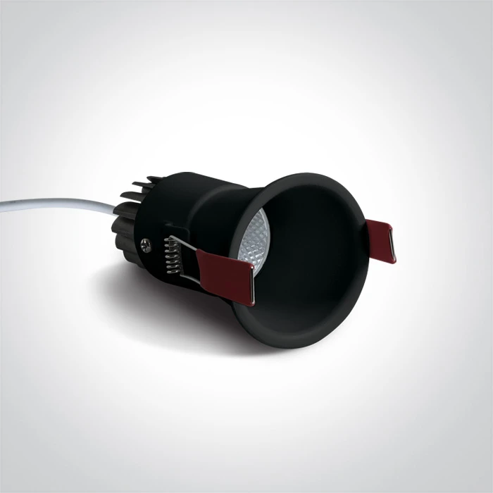 5W LED įleidžiamas šviestuvas, juodas, 3000K, 10105FD/B/W