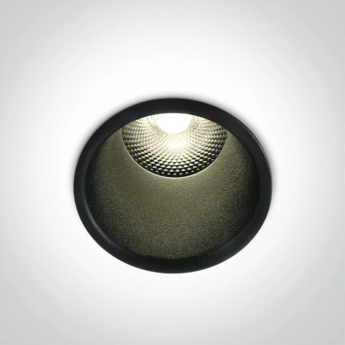 5W LED įleidžiamas šviestuvas, juodas, 3000K, 10105FD/B/W