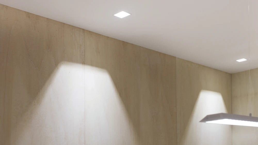 5W LED įleidžiamas šviestuvas SWAP, matinės juodos sp., 3000K, 44°