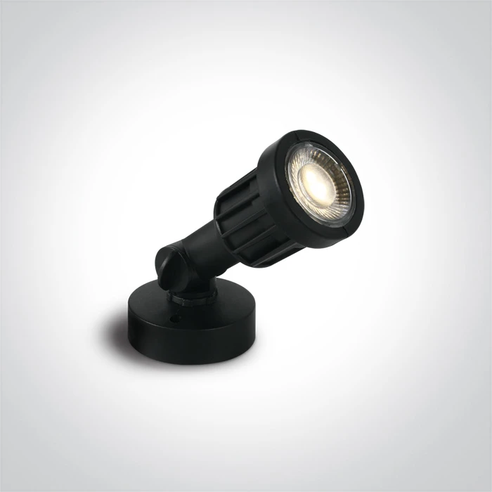 5W LED įsmeigiamas sodo šviestuvas, juodas, 3000K, 7070/W