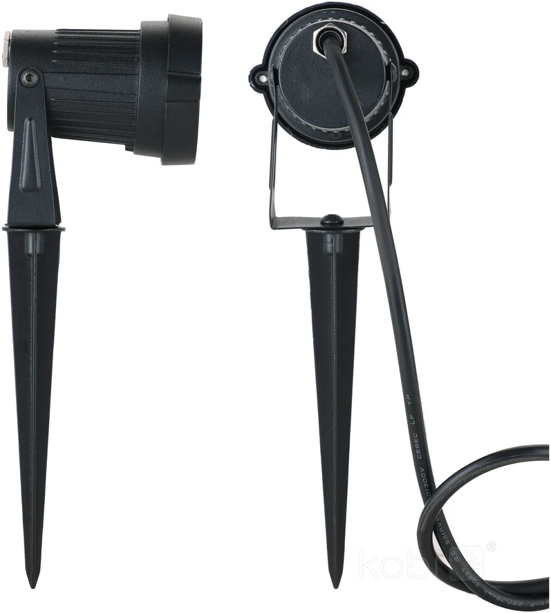 5W LED įsmeigiamas šviestuvas BLAKE, juodas, 3000K, IP65