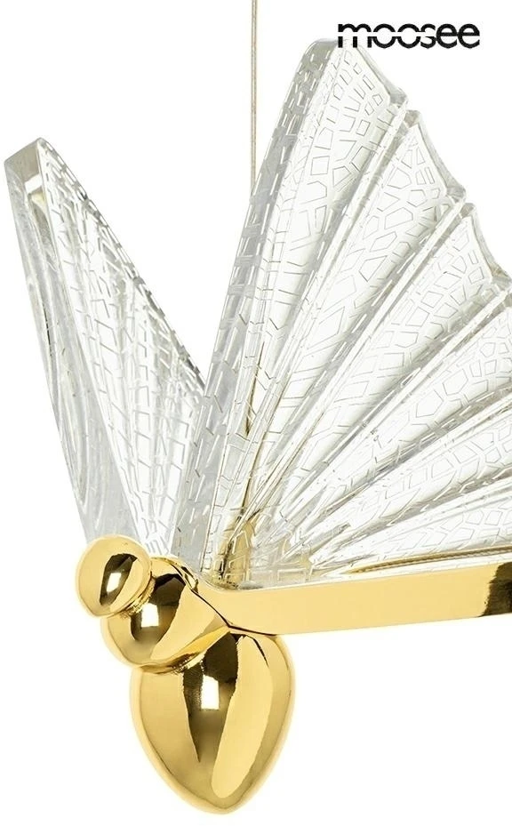 5W LED pakabinamas šviestuvas BUTTERFLY M, aukso sp., 3000K